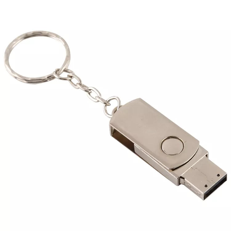 Metal Series Mini USB 2.0 Flash Disk with Keychain (16GB)