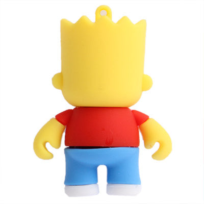 The Simpsons Bart  Shape Silicone USB2.0 Flash disk, Special for All Kinds of Festival Day Gifts