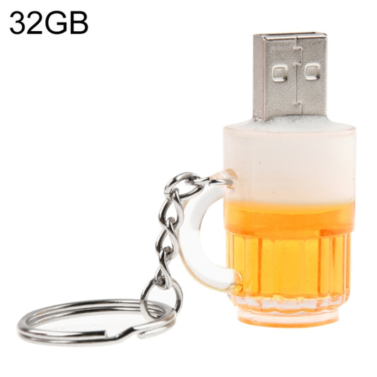 Beer Keychain Style USB Flash Disk with 32GB Memory