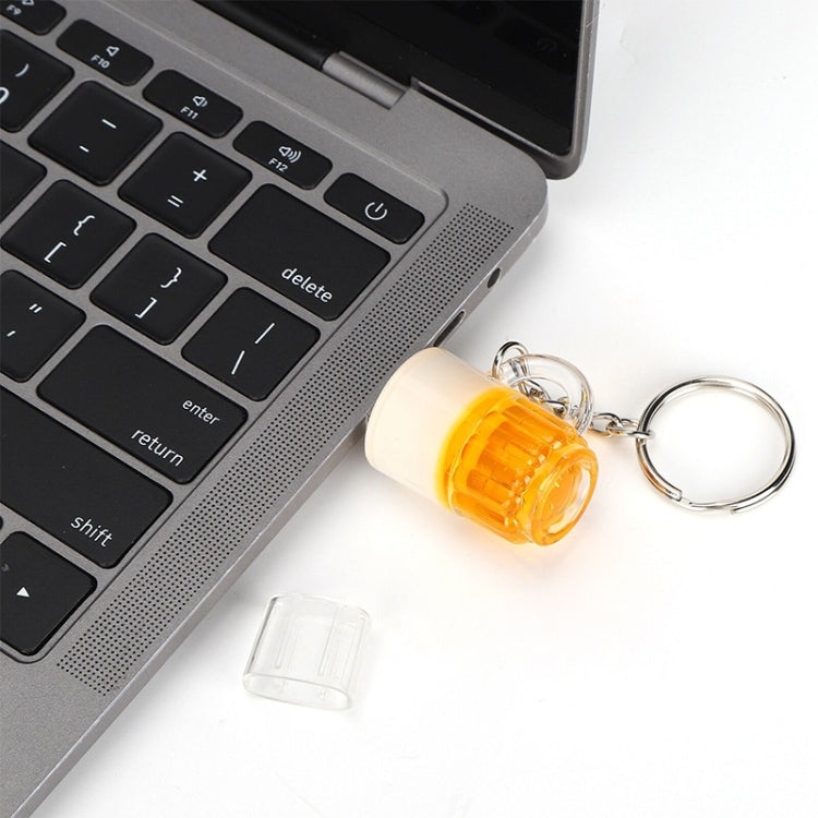 Beer Keychain Style USB Flash Disk with 32GB Memory