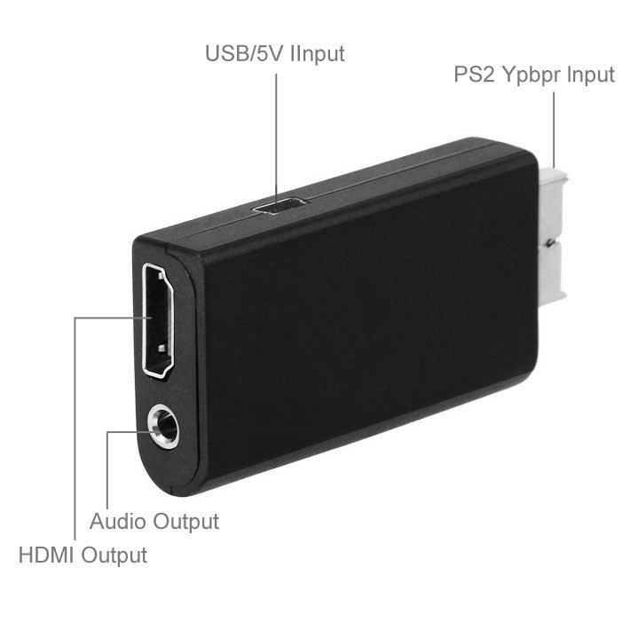 Mini PS2 to HDMI Box Audio Video Digital Converter Adapter