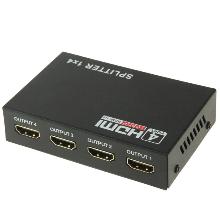 Mini HD 1080P 1x4 HDMI V1.4 Splitter for HDTV / STB/ DVD / Projector / DVR