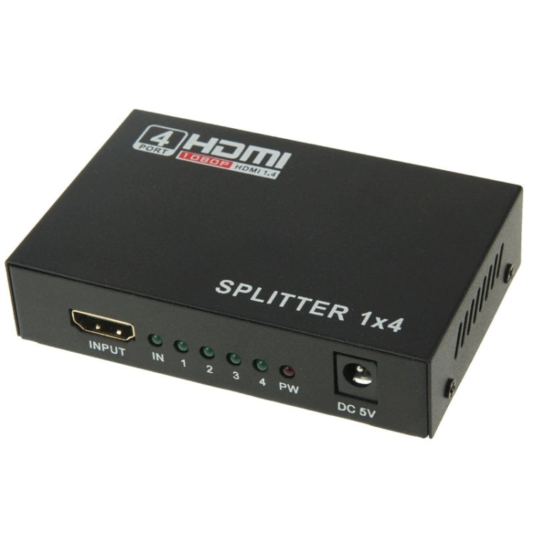 Mini HD 1080P 1x4 HDMI V1.4 Splitter for HDTV / STB/ DVD / Projector / DVR