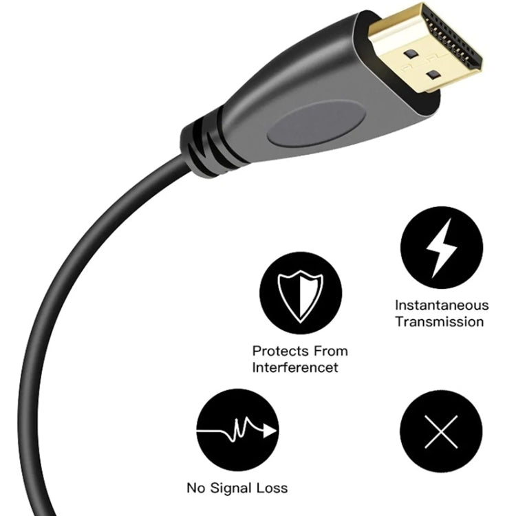 1.4 Version, Gold Plated 19 Pin HDMI Male to HDMI Male Coiled Cable, Support 3D / Ethernet, Length: 60cm (can be extended up to 2m)