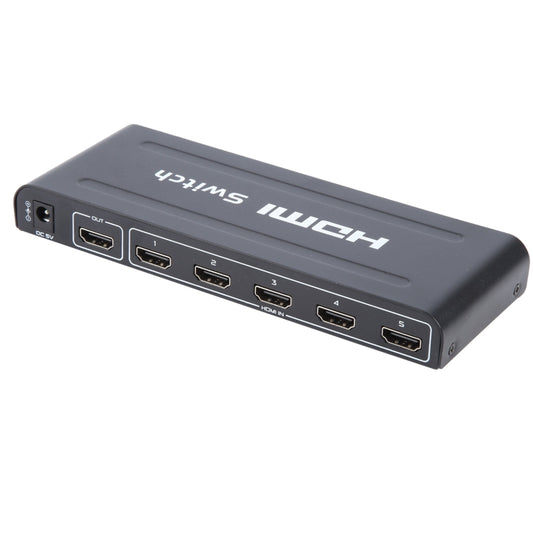 Full HD 1080P 5 Ports HDMI Switch with Remote Control & LED Indicator