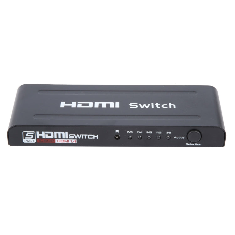 Full HD 1080P 5 Ports HDMI Switch with Remote Control & LED Indicator