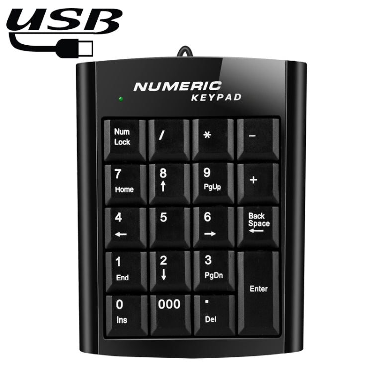 Mini USB Numeric keyboard with 19 keys