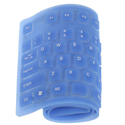 109 Keys USB 2.0 Full Sized Waterproof Flexible Silicone Keyboard