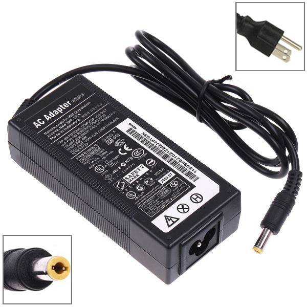 EU Plug AC Adapter 19V 4.74A 90W for Lenovo Notebook, Output Tips: 5.5 x 2.5mm