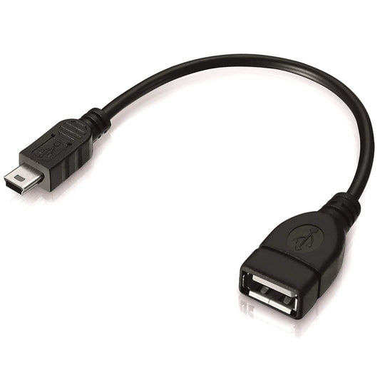 Mini 5-pin USB to USB 2.0 AF OTG Adapter Cable