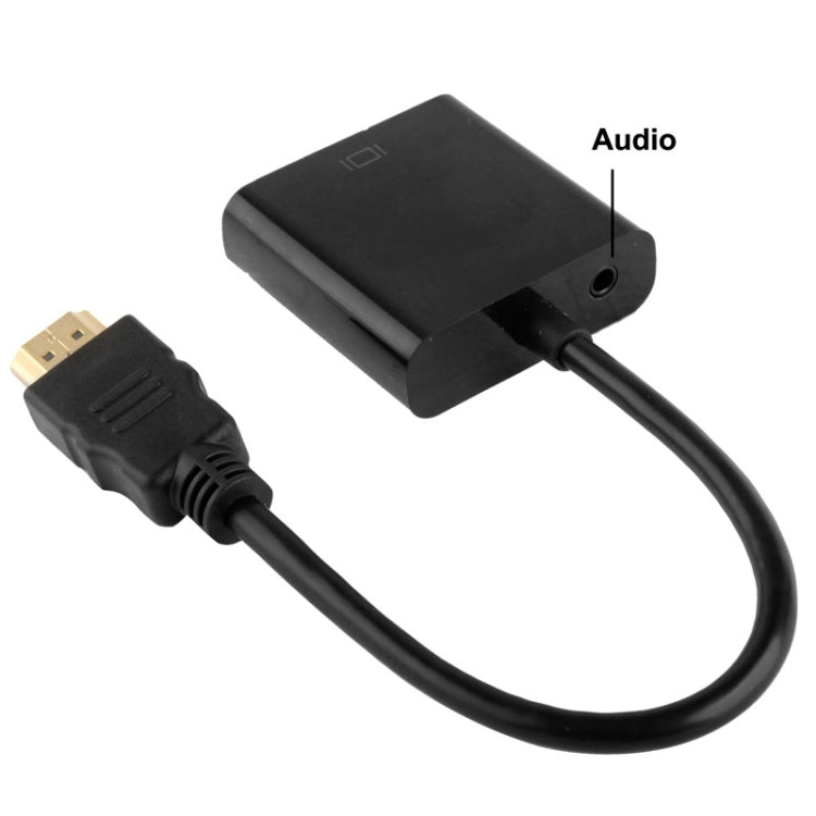 24cm Full HD 1080P HDMI to VGA + Audio Output Cable for Computer / DVD / Digital Set-top Box / Laptop / Mobile Phone / Media Player