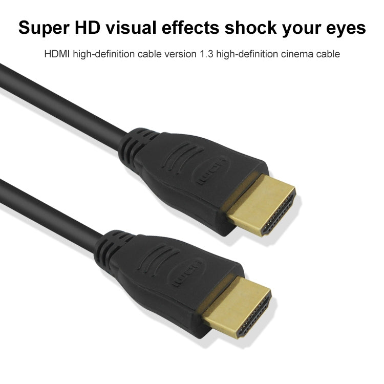 50cm HDMI 19 Pin Male to HDMI 19Pin Male Cable, 1.3 Version, Support HD TV / Xbox 360 / PS3 etc (Black + Gold Plated)