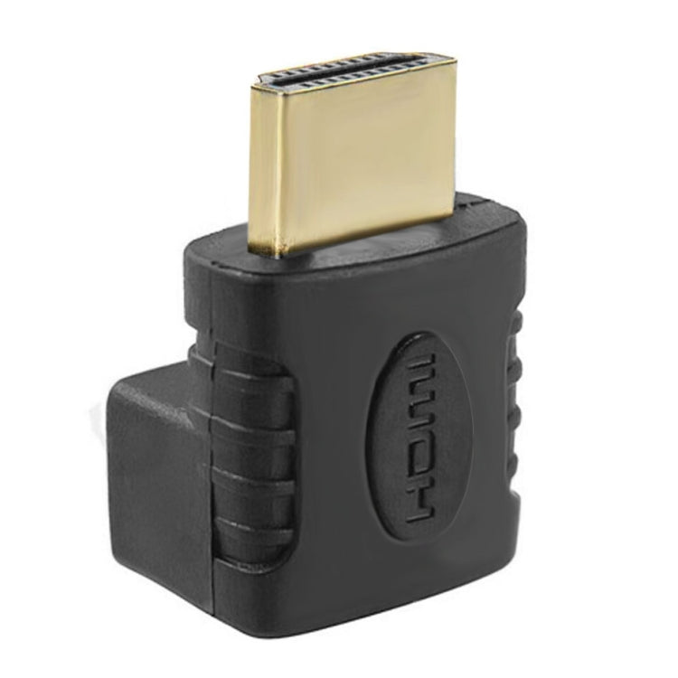 HDMI 19Pin Male to HDMI 19Pin Female 90-degree Angle Adaptor (Gold Plated)