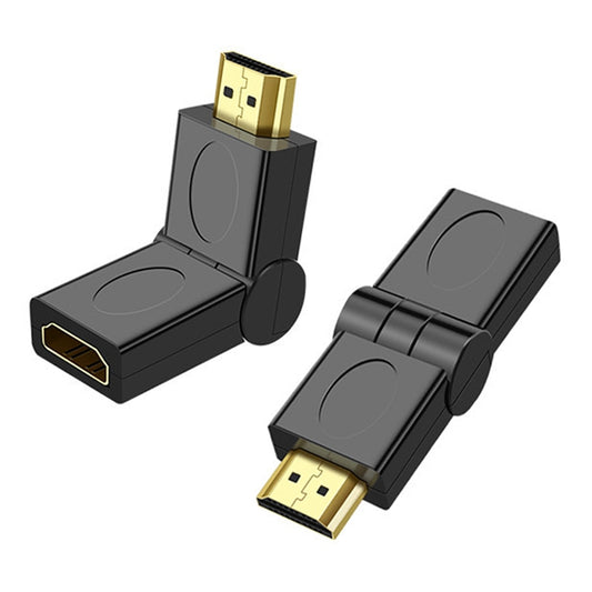 HDMI 19 Pin Male to HDMI 19Pin Female SWIVEL (180 Degree) Adaptor (Gold Plated)