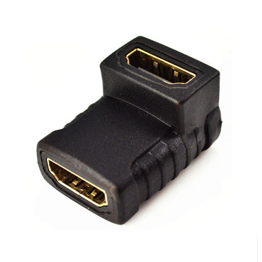 HDMI Angle Coupler (Female to Female) - 90 Degree (Gold Plated)