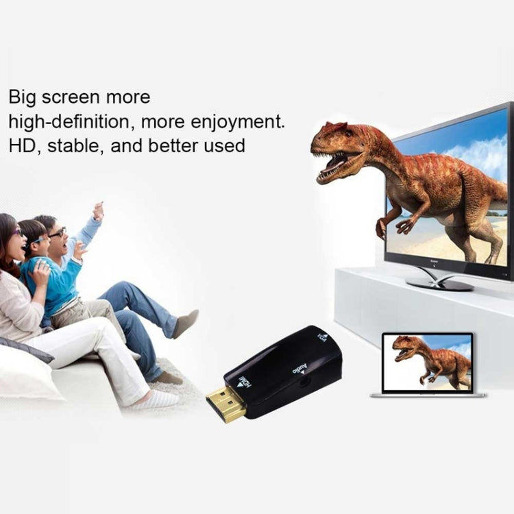 Full HD 1080P HDMI to VGA and Audio Adapter for HDTV / Monitor / Projector