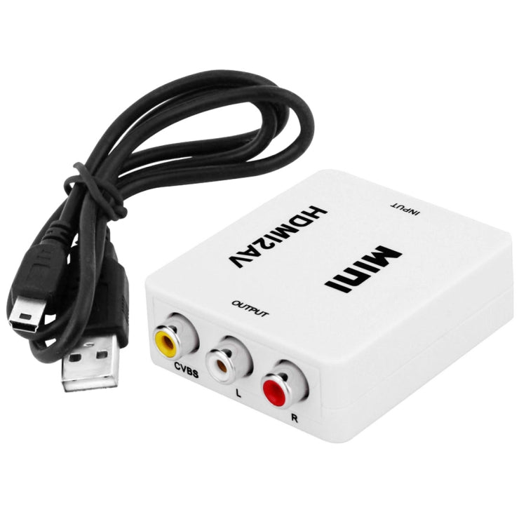 VK-126 MINI HDMI to CVBS/L+R Audio Converter Adapter (Scaler)