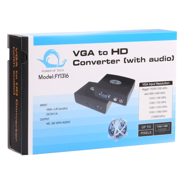 VGA to HDMI Converter with Audio (FY1316)