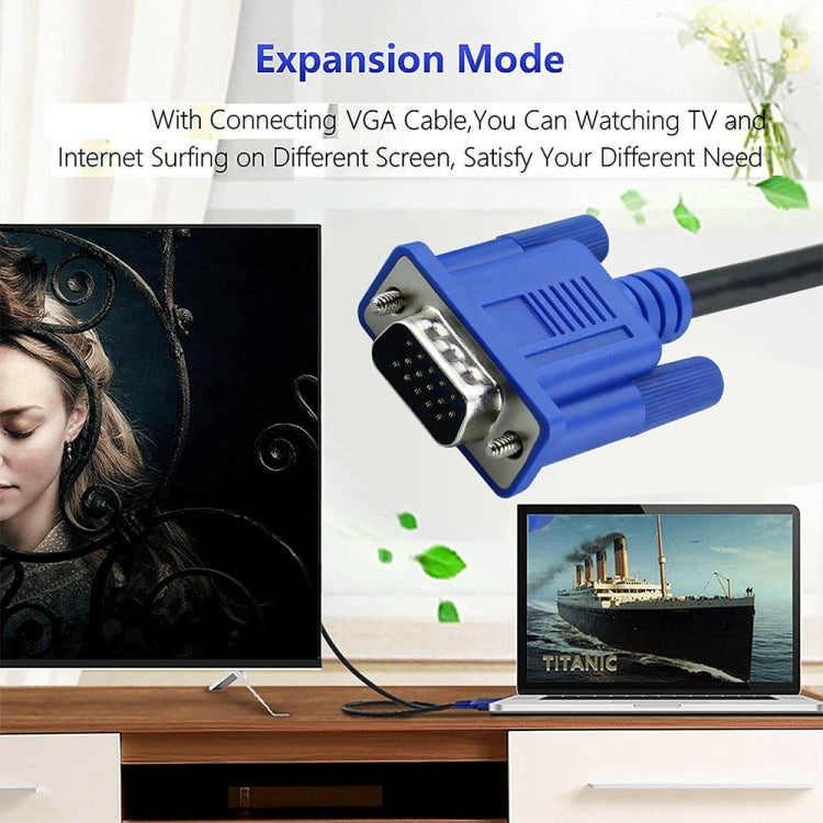 5m High Quality VGA 15Pin Male to VGA 15Pin Male Cable for LCD Monitor / Projector