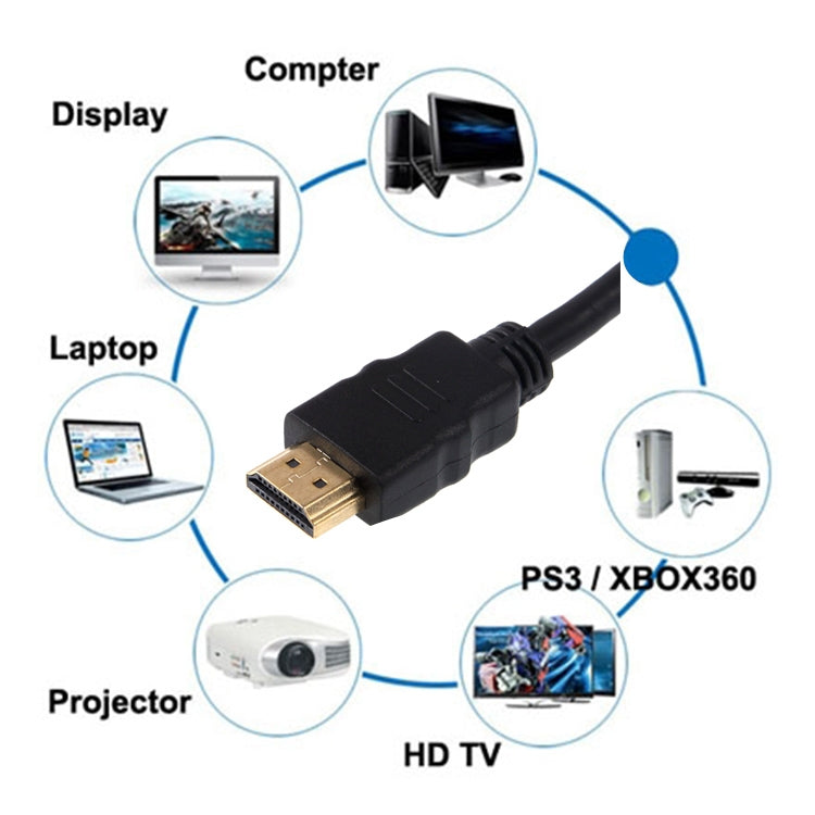 1.5m Gold Plated HDMI to 19 Pin HDMI Cable, 1.4 Version, Support 3D / HD TV / XBOX 360 / PS3 / Projector / DVD Player etc