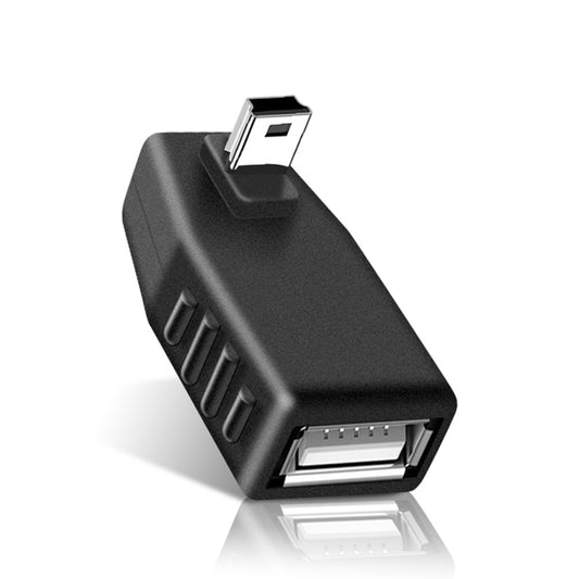 90 Degree Mini USB Male to USB 2.0 AF Adapter