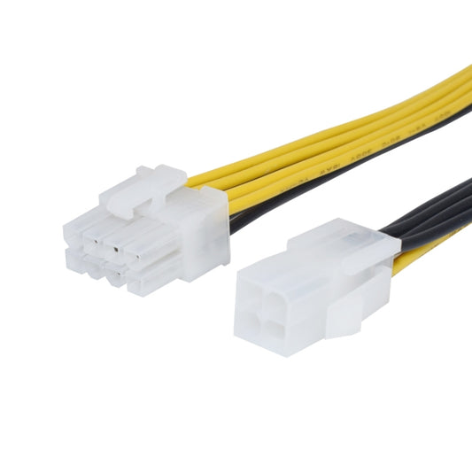 8 Pin Male to 4 Pin Female Power Cable, Length: 18.5cm