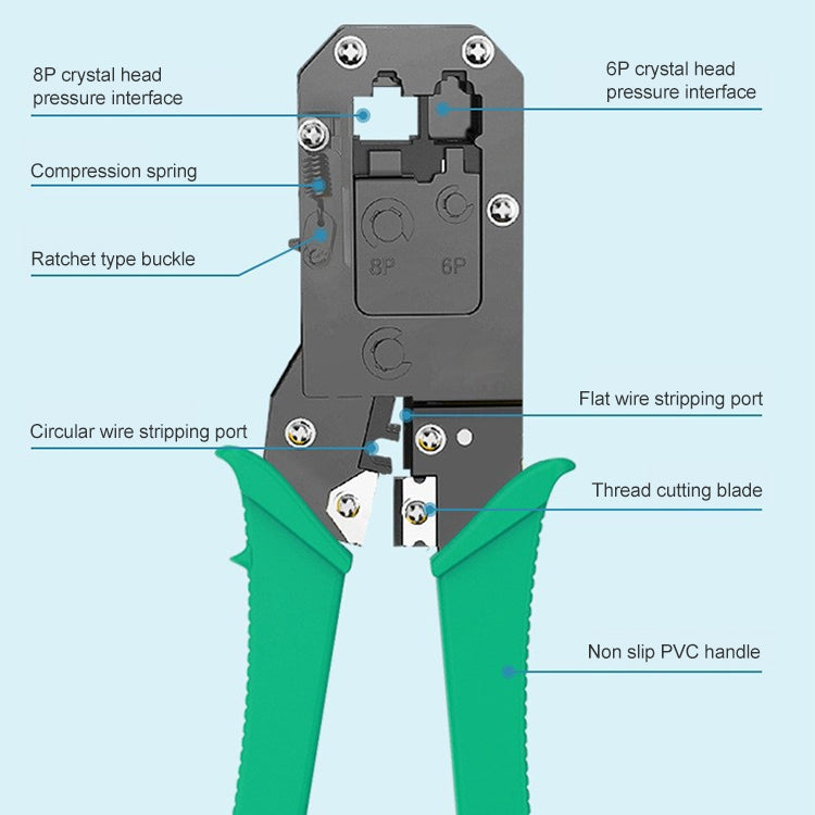 8P8C Handle Networking Crimper Pliers Tool