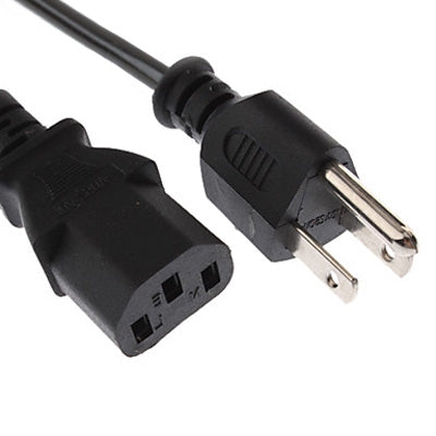 Universal US 3 Prong AC Power Cords for Desktop Computer Printer Monitor Plug, Cable Length: 1.2m