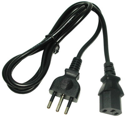 3 Prong AC Desktop PC Italy Standards Power Cord, Cable Length: 1.5m