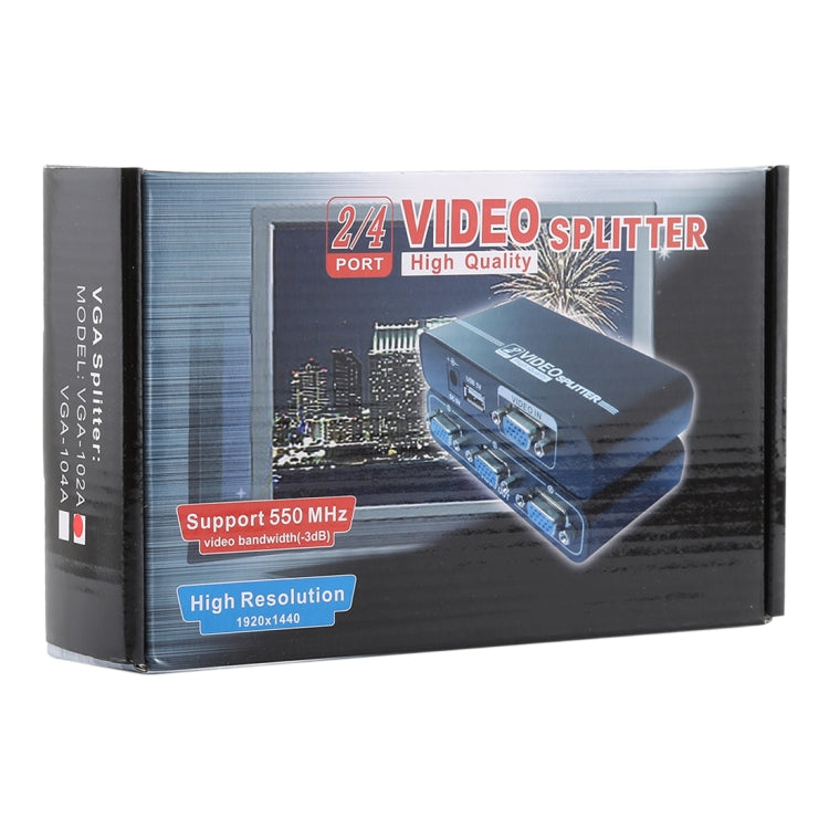 VGA-102A 1 to 2 Ports 1920 x 1440 VGA Splitter