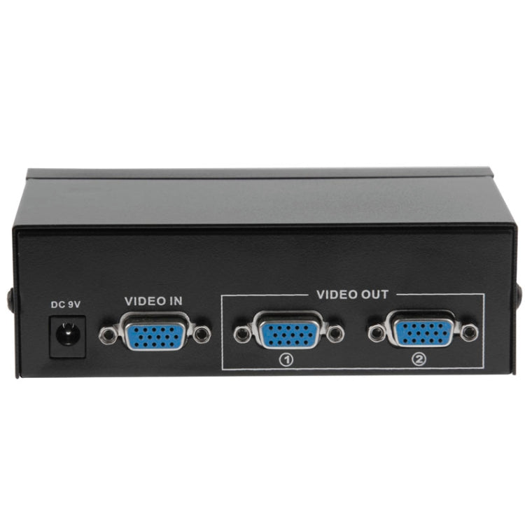 FJ-2502A 2 Port VGA Video Splitter High Resolution 1920 x 1440 Support 250MHz Video Bandwidth