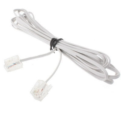 4 Core RJ11 to RJ11 Telephone cable, Length: 5m