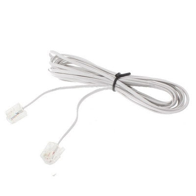 2 Core RJ11 to RJ11 Telephone cable, Length: 3m