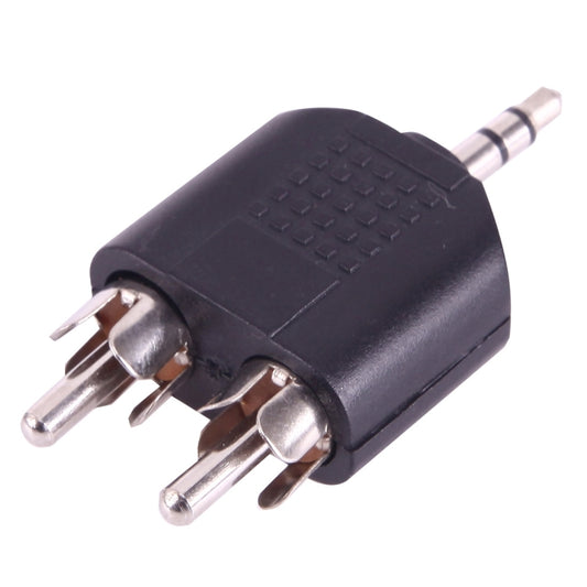 2 RCA Male to 3.5mm Male Jack Audio Y Adapter