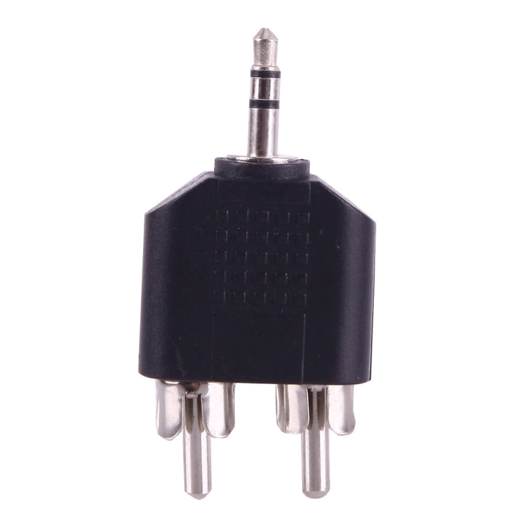 2 RCA Male to 3.5mm Male Jack Audio Y Adapter