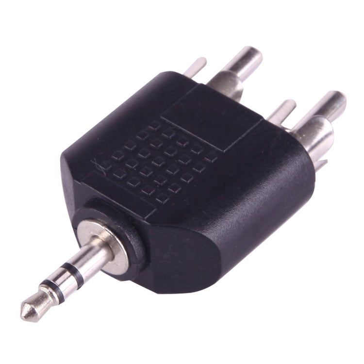 2 RCA Male to 3.5mm Male Jack Audio Y Adapter