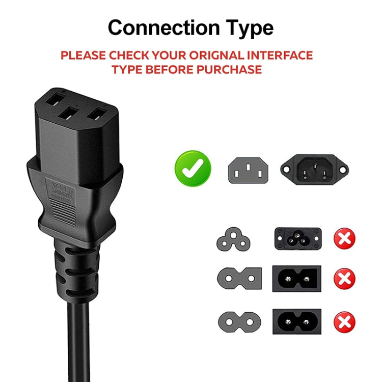 Small UK Power Cord, Cable Length: 1.2m