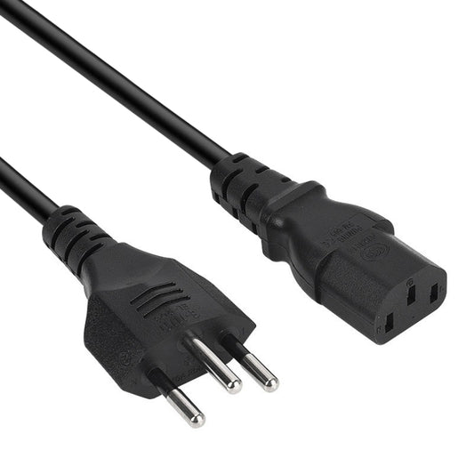 3 Prong Style Brazil AC Power Cord, Length: 1.5m ( OD6.8 )