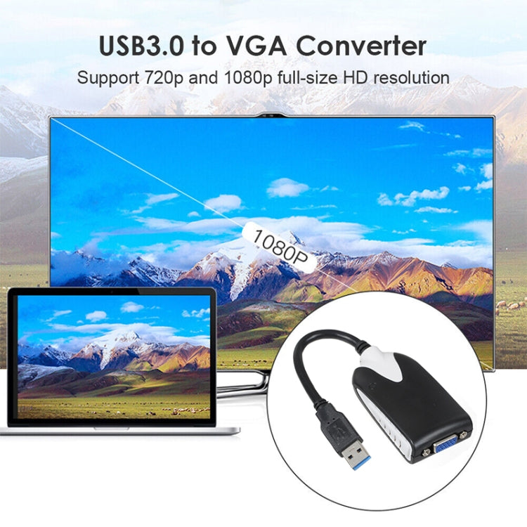 USB 3.0 to VGA Display Adapter, Resolution: 1920 x 1080