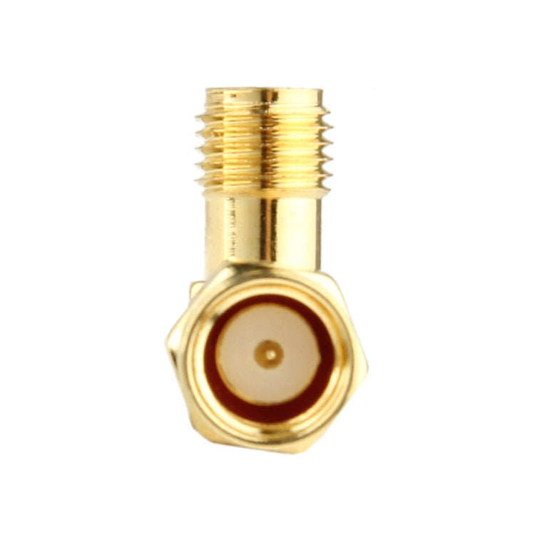 Gold Plated SMA Female to SMA Male Adapter with 90 Degree Angle