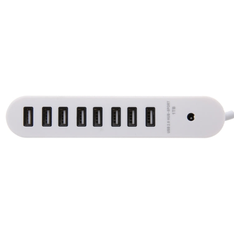 8 Ports USB 2.0 Portable Oval Hub, Length: 50cm