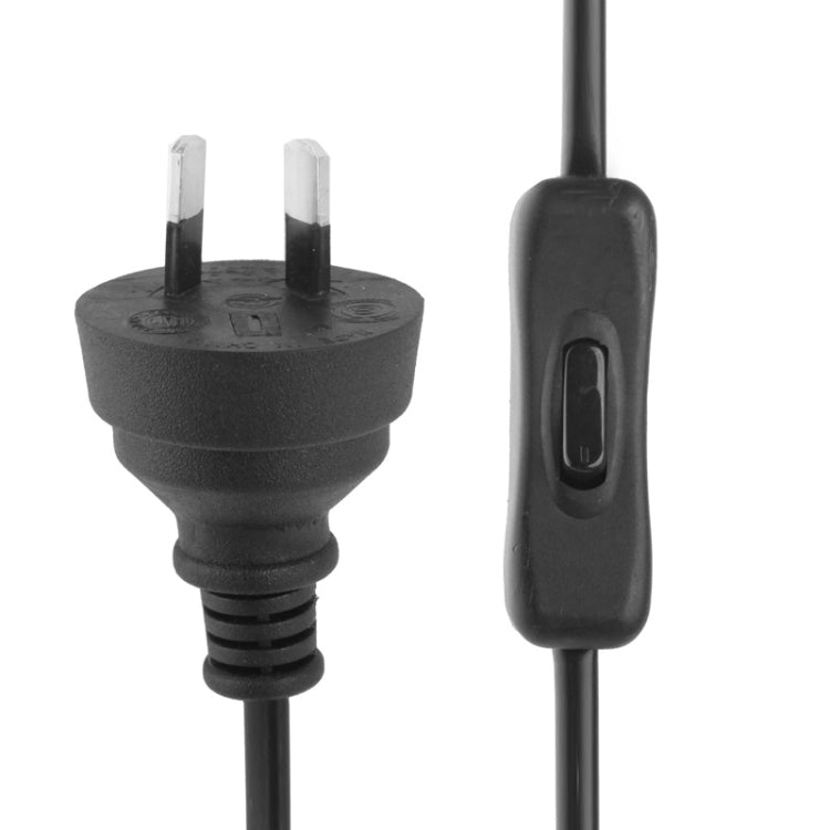 2 Prong Style UK Plug AC Power Cord with 304 Switch, Length: 1.2m