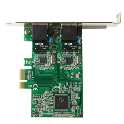 PCI-Express Dual Gigabit Ethernet Controller Card Adapter 2 Port RJ45 10/100/1000 BASE-T (IO-PCE8111-2GLAN)