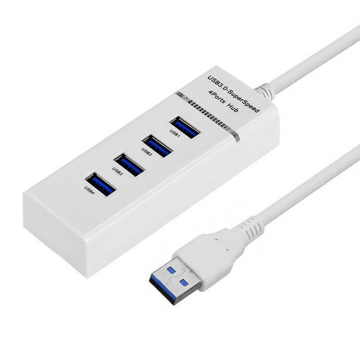 4 Ports USB 3.0 Hub Splitter with LED, Super Speed 5Gbps, BYL-P104