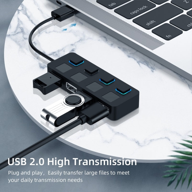 4 Ports USB 2.0 HUB with 4 Switch