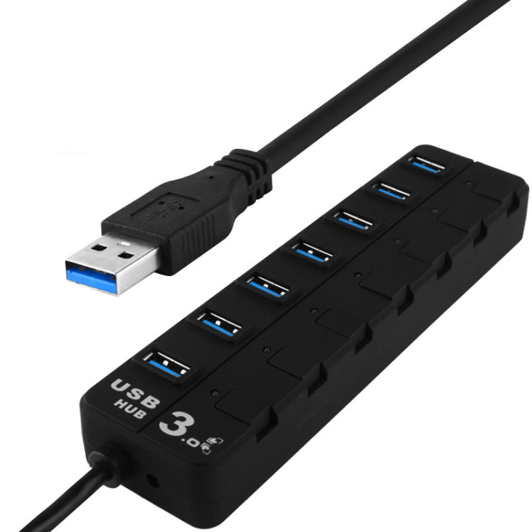 7 Ports USB 3.0 Hub with Individual Switches for each Data Transfer Ports