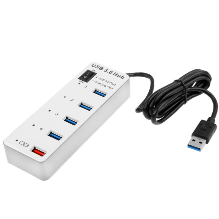 4 Ports USB 3.0 + 1 Port Fast Charging Hub with ON/OFF Switch (BYL-3011)