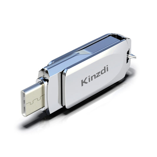 Kinzdi 32GB USB + Type-C Interface Metal Twister Flash Disk V10