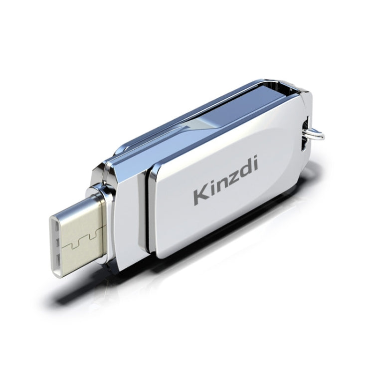 Kinzdi 64GB USB + Type-C Interface Metal Twister Flash Disk V10