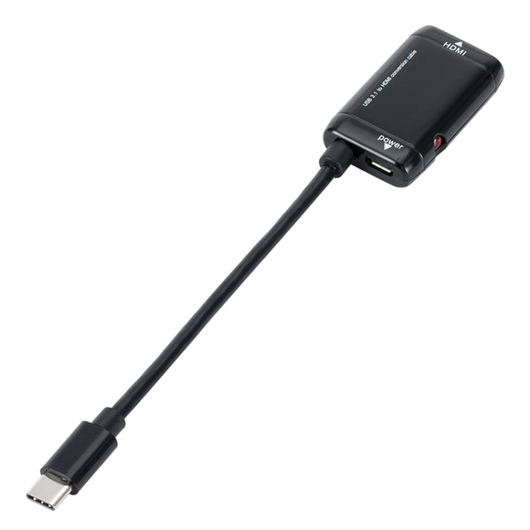 USB-C / Type-C 3.1 (MHL) to 1080P HD HDMI Video Adapter Cable, Length: 12cm